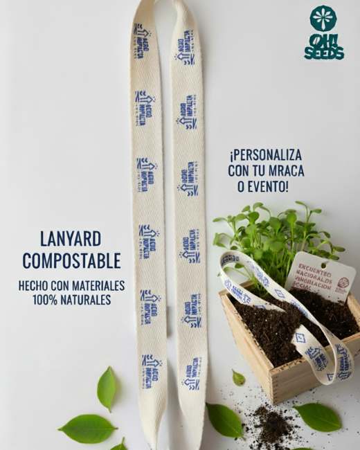 Lanyard Ecológico — 1 poster compostable