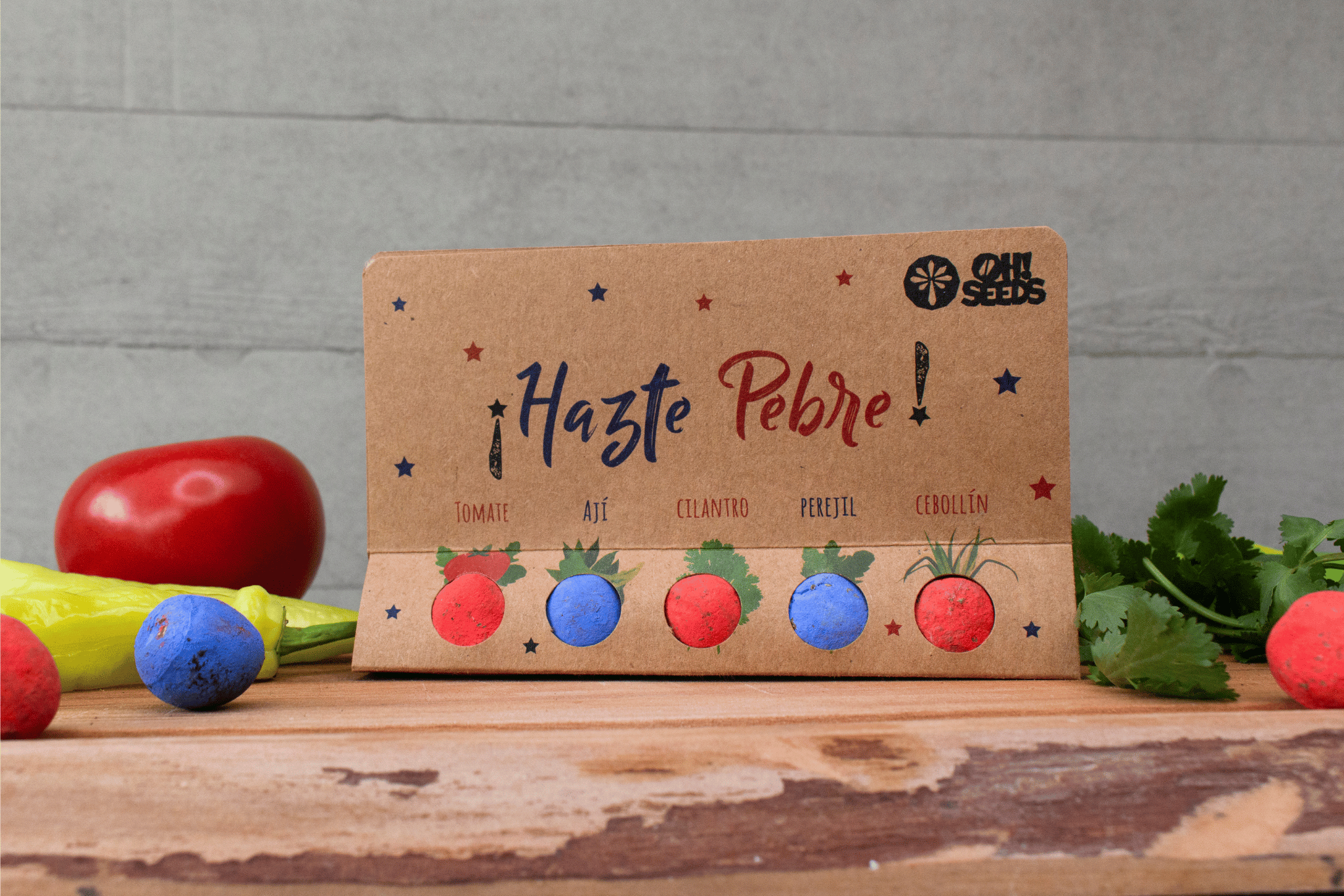 Kit Hazte Pebre - Tomate, Ají, Cilantro, Perejil y Cebollín - Imagen 3